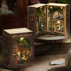 ELMAS Enchanting DIY Mini Dollhouse with LED Lights