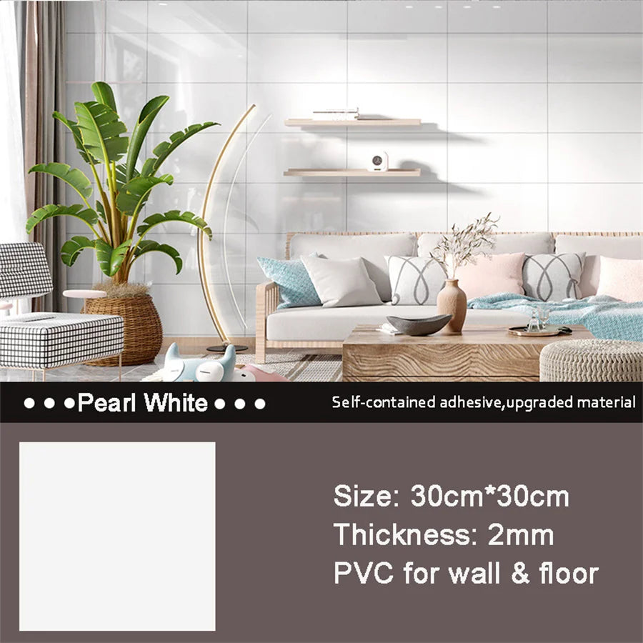 ELMAS 10/20pcs PVC Marble Floor Stickers for Modern Decor - Al Masam Stationery LLC