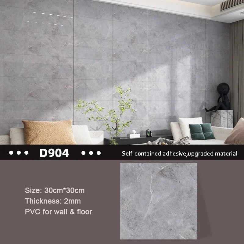 ELMAS 10pcs Waterproof Marble Floor Stickers Decor - Al Masam Stationery LLC