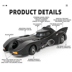 ELMAS 1:18 1989 Batmobile Die-cast Car with Batman Figure - Al Masam Stationery LLC