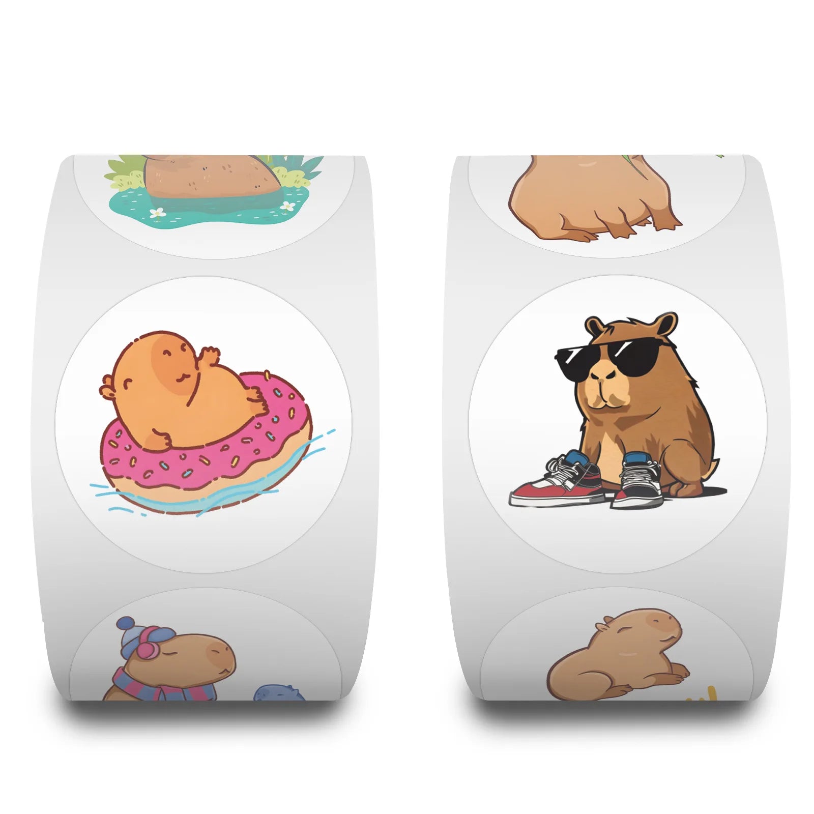 ELMAS Adorable Capybara Cartoon Stickers for Crafts - Al Masam Stationery LLC
