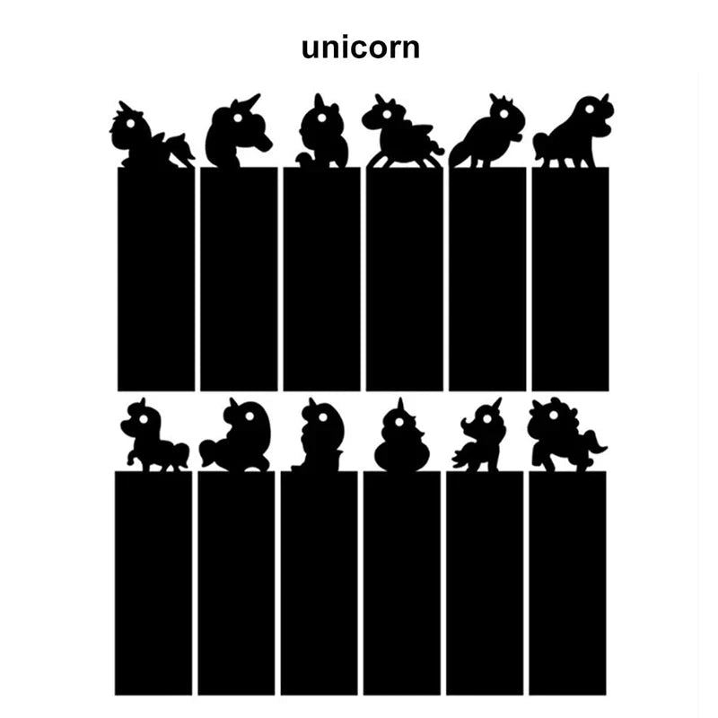 ELMAS: 12pcs Magic Scratching Bookmarks for Kids Fun - Al Masam Stationery LLC