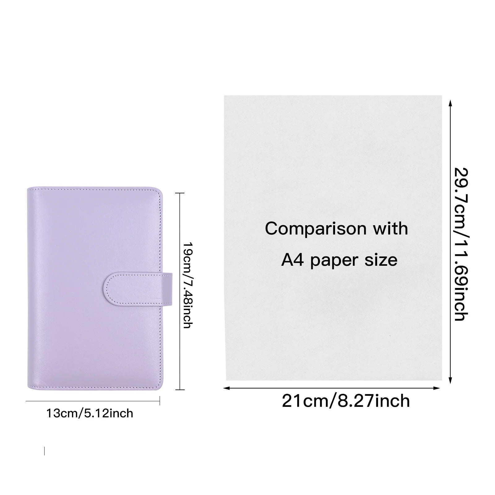 ELMAS 62pcs/set A6 Leather Ring Binder Notebook Organizer - Al Masam Stationery LLC