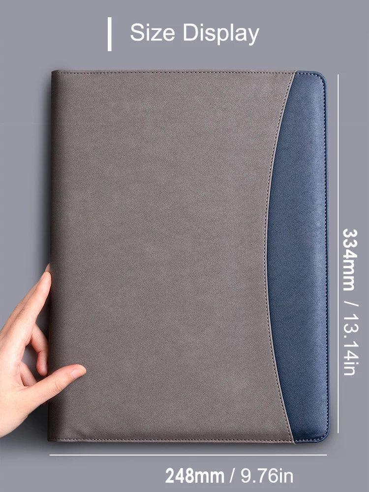 ELMAS Stylish A4 Leather Portfolio Folder for Professionals - Al Masam Stationery LLC