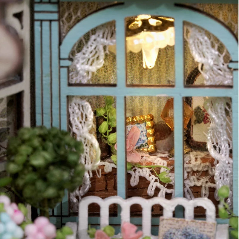 ELMAS Enchanting DIY Mini Dollhouse with LED Lights - Al Masam Stationery LLC
