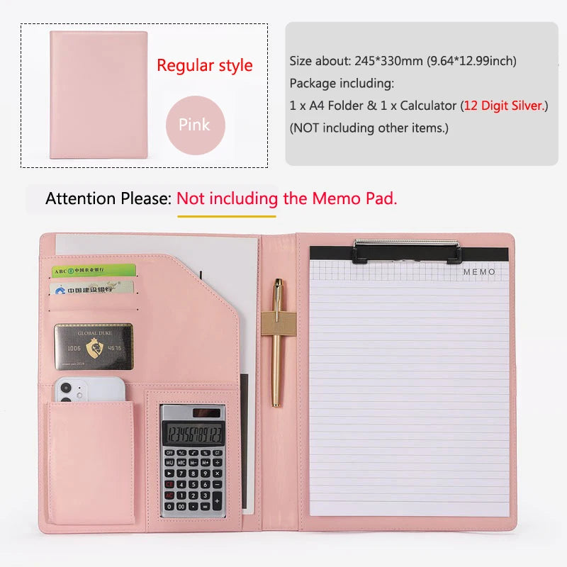 ELMAS Executive Leather Padfolio for Professionals - Al Masam Stationery LLC