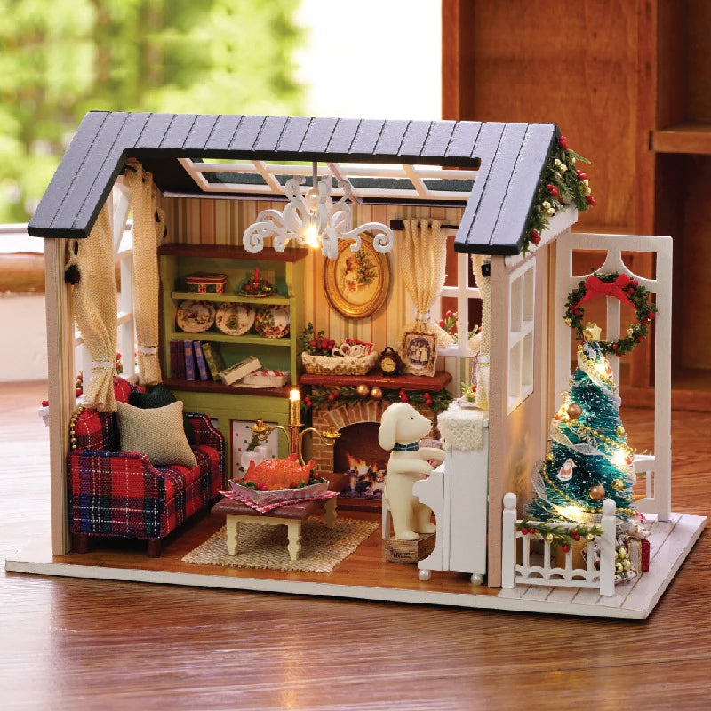 ELMAS Creative Miniature Dollhouse Kit with Furniture - Al Masam Stationery LLC