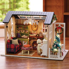 ELMAS Creative Miniature Dollhouse Kit with Furniture