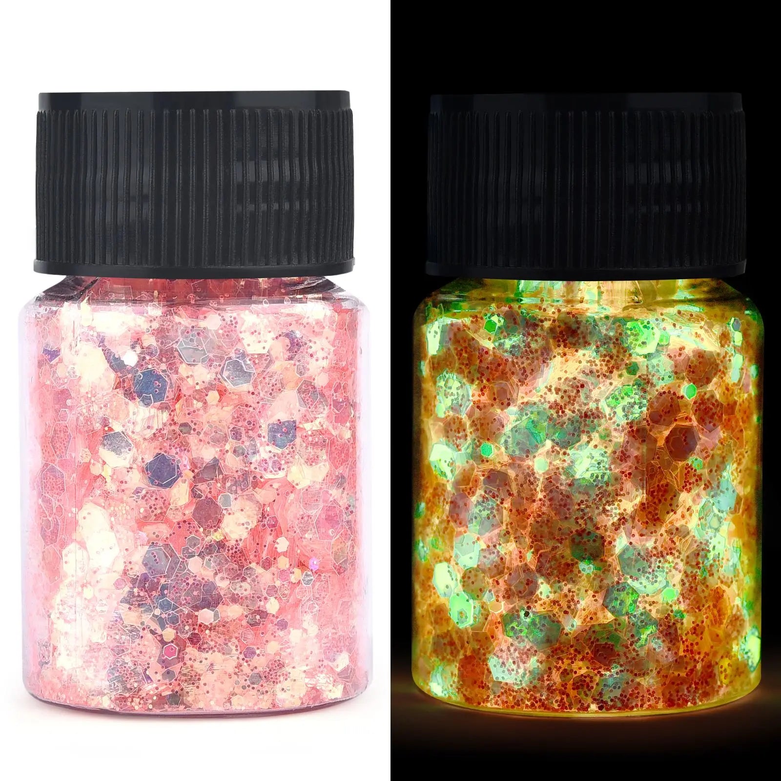 ELMAS Glow-in-the-Dark Glittering Hexagon Resin Pigment - Al Masam Stationery LLC