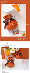ELMAS Shrinked Leather Candy Bag Wedding Favors Gifts - Al Masam Stationery LLC