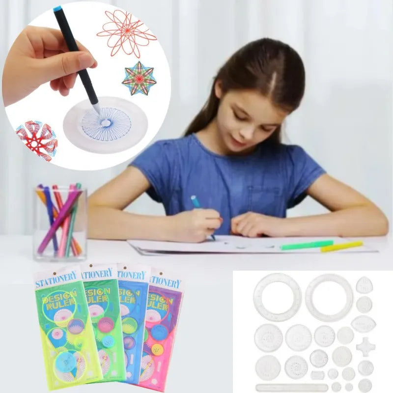 ELMAS Creative Spirograph Drawing Set for Kids - Al Masam Stationery LLC