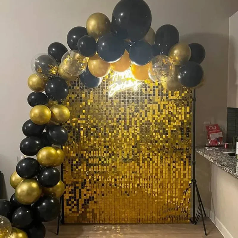 ELMAS 12/18Pcs Shimmer Sequin Wall Backdrop Decor - Al Masam Stationery LLC