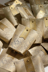 ELMAS Upscale Gilded Wedding Favor Candy Box Gift Bag - Al Masam Stationery LLC