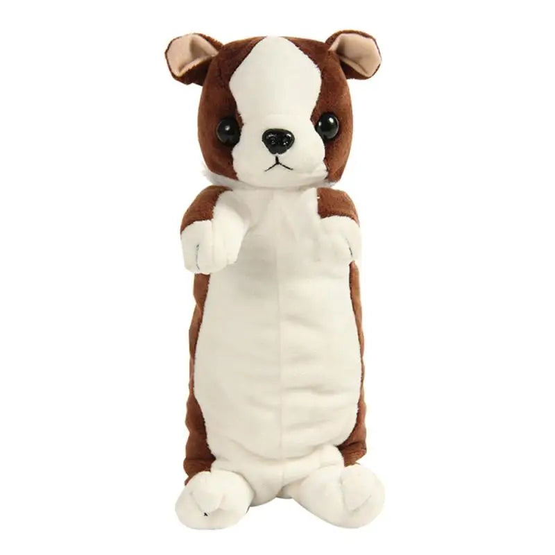 ELMAS Kawaii Plush Dog Pencil Case for School & Office - Al Masam Stationery LLC
