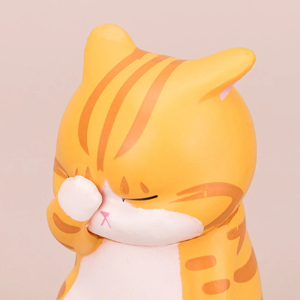 ELMAS Kawaii Cute Cat Doll Ornament Mini Model Figure - Al Masam Stationery LLC
