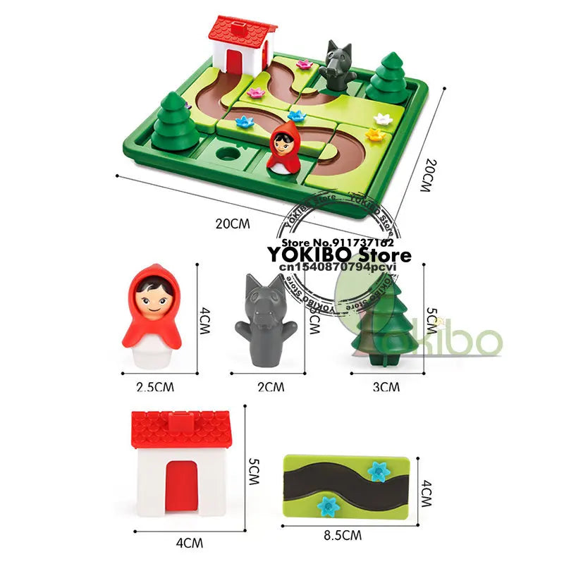 ELMAS Little Red Riding Hood IQ Training Puzzle Game - Al Masam Stationery LLC