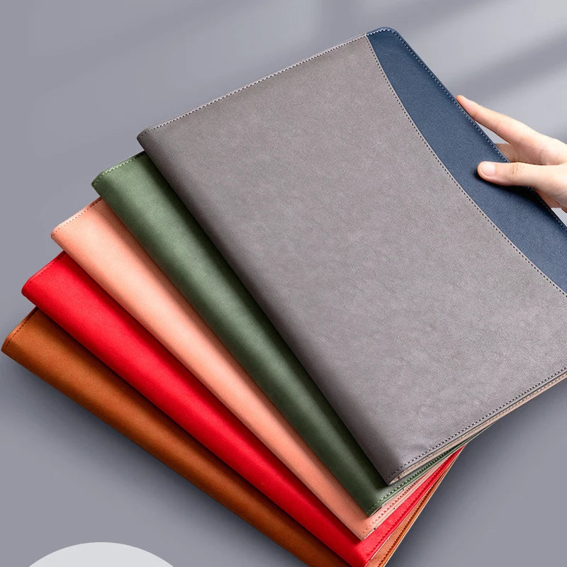 ELMAS Stylish A4 Leather Portfolio Folder for Professionals - Al Masam Stationery LLC