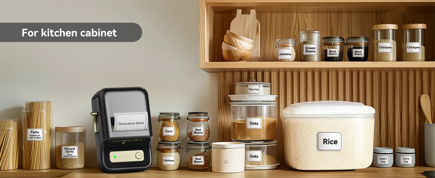 ELMAS Wireless Mini Thermal Label Printer for Home & DIY - Al Masam Stationery LLC