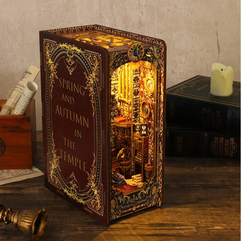 ELMAS Creative 3D Puzzle Dollhouse Bookshelf Set - Al Masam Stationery LLC