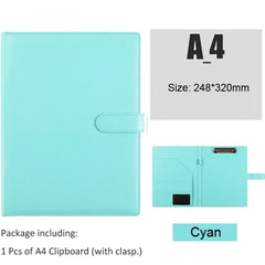 ELMAS A5/A4 Leather Clipboard Folder for Meetings