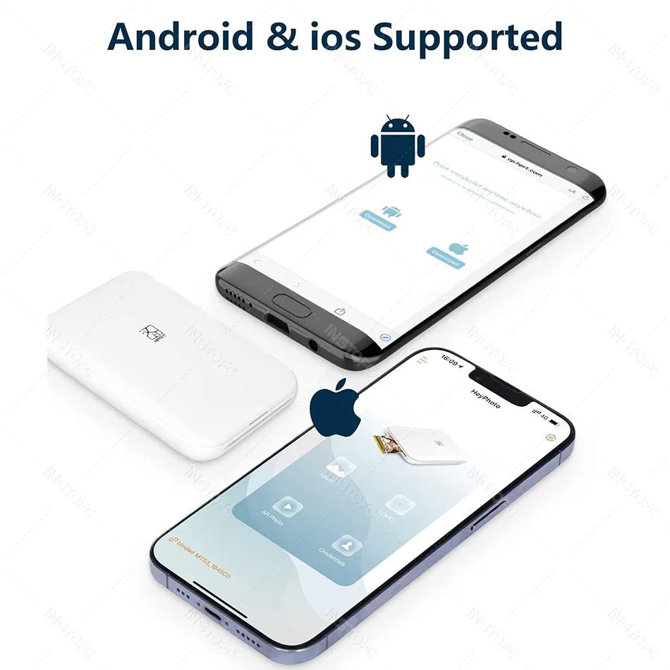 ELMAS Portable Bluetooth Mini Photo Printer for 2x3 Sticky Prints - Al Masam Stationery LLC