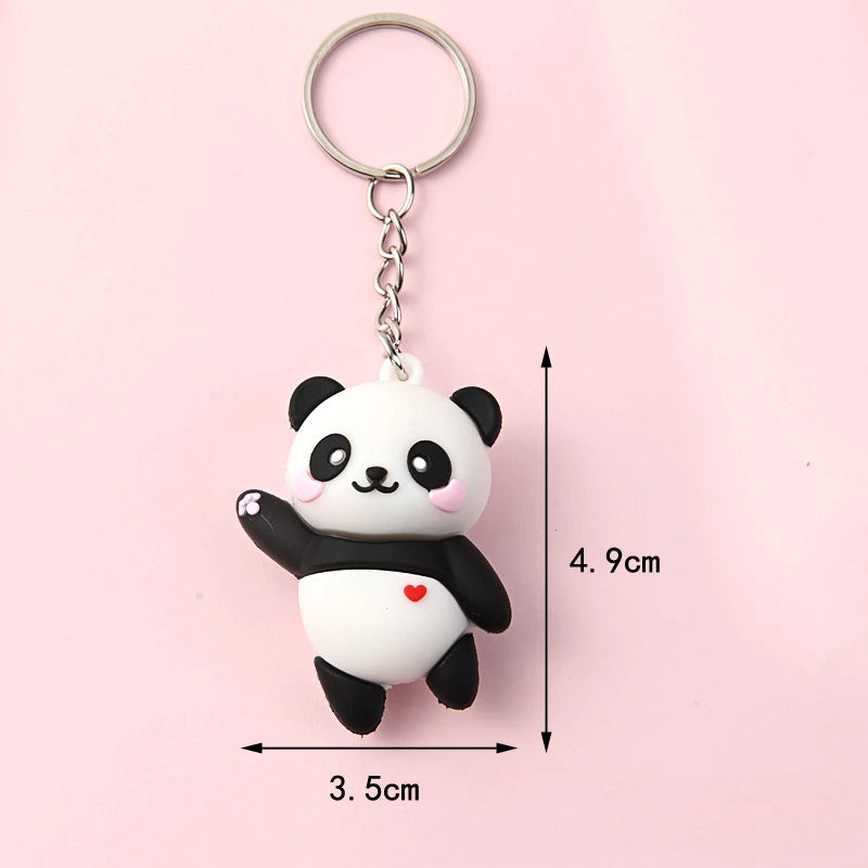 ELMAS Adorable Panda Couple Keychain for Women - Al Masam Stationery LLC