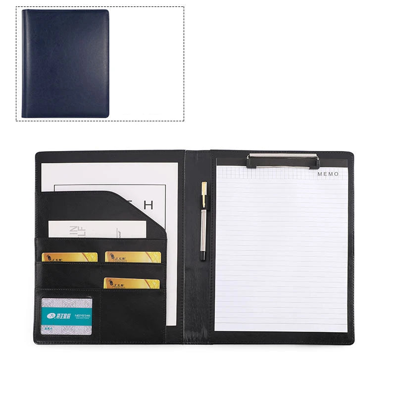 ELMAS Premium Leather A4 Portfolio Organizer Folder - Al Masam Stationery LLC