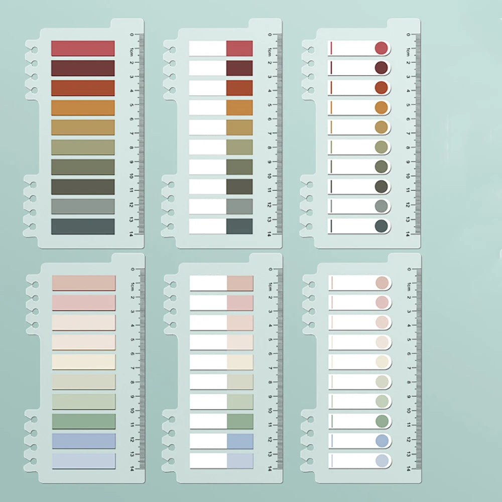 ELMAS Retro Morandi Sticky Notes Notepad School Supplies - Al Masam Stationery LLC