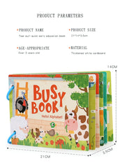 ELMAS - Montessori Baby Busy Book My First Quiet Book