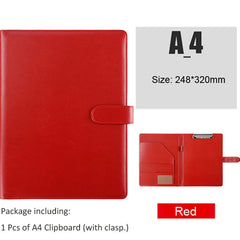 ELMAS A5/A4 Leather Clipboard Folder for Meetings