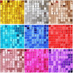 ELMAS Gold Square Glitter Sequins Wall Panels 120*180cm - Al Masam Stationery LLC