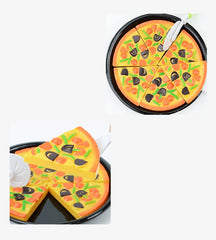 ELMAS Kids Pizza Cutting Playset - Fun Kitchen Toy!