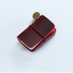 ELMAS Retro Cowhide Mini Notebook Pendant for Gifts