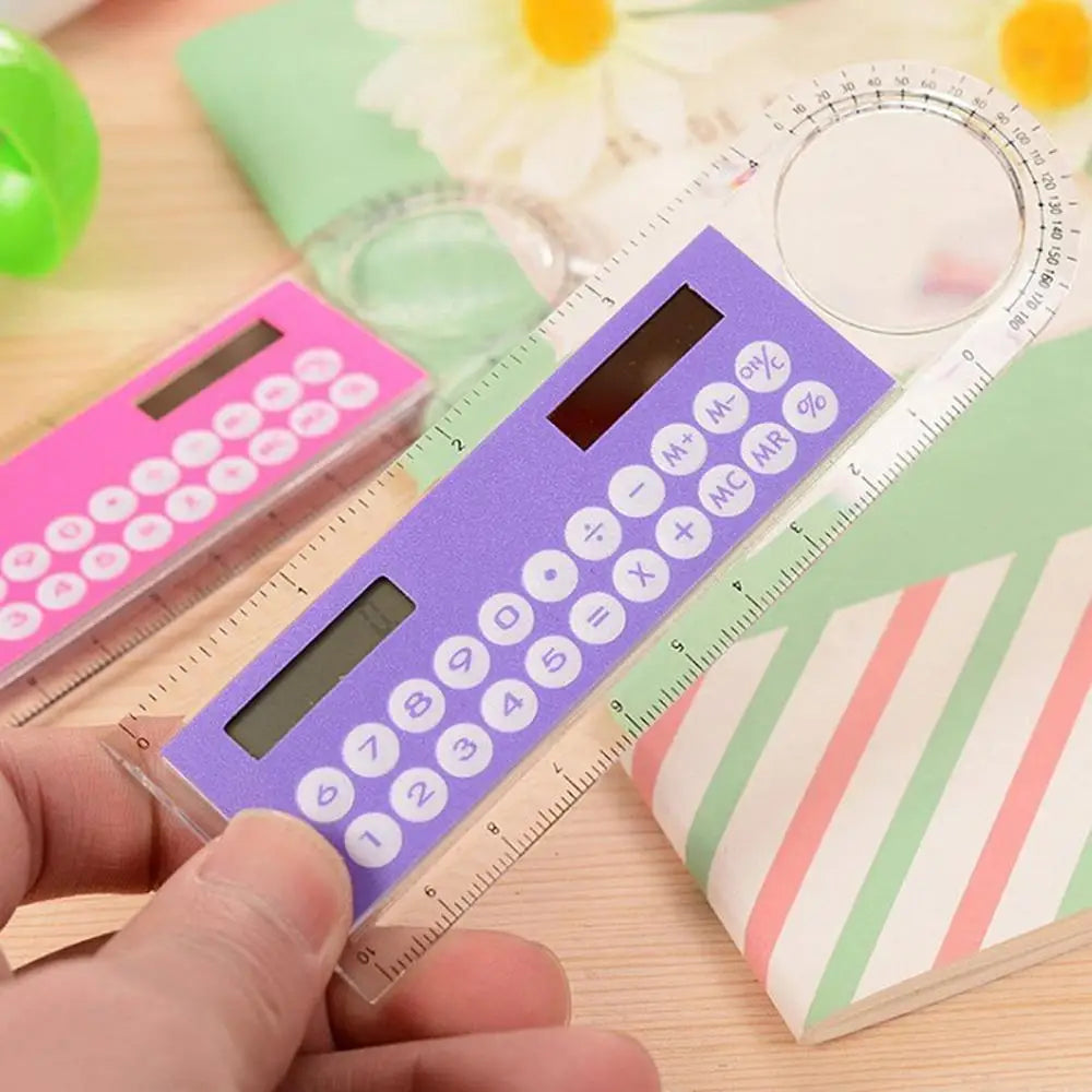 ELMAS Multifunction Solar Ruler Calculator with Magnifier - Al Masam Stationery LLC