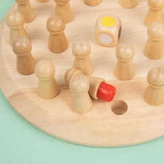 ELMAS Wooden Memory Match Stick Chess Game for Kids