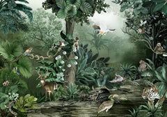 ELMAS Custom Southeast Asian Rainforest Mural Wallpaper - Al Masam Stationery LLC