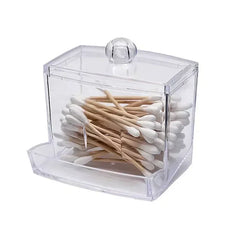 ELMAS Acrylic Storage Box Round Jar Organizer for Makeup - Al Masam Stationery LLC