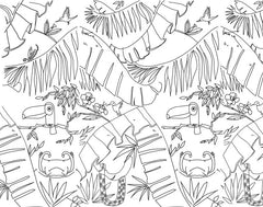 ELMAS Custom 3D Wallpaper Mural White Peacock Garden - Al Masam Stationery LLC