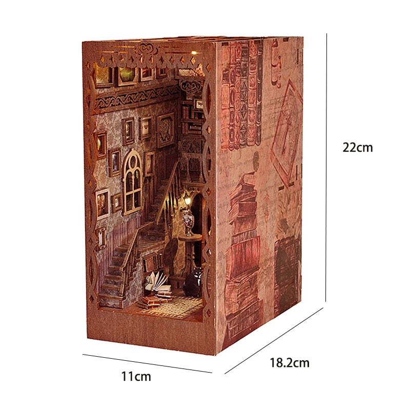 ELMAS Creative 3D Puzzle Dollhouse Bookshelf Set - Al Masam Stationery LLC