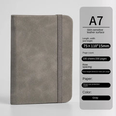 ELMAS Mini Book A7 Portable Leather Waterproof Notebook - Al Masam Stationery LLC