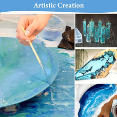 ELMAS Bubbles Free Crystal Clear Epoxy Resin Art Kit