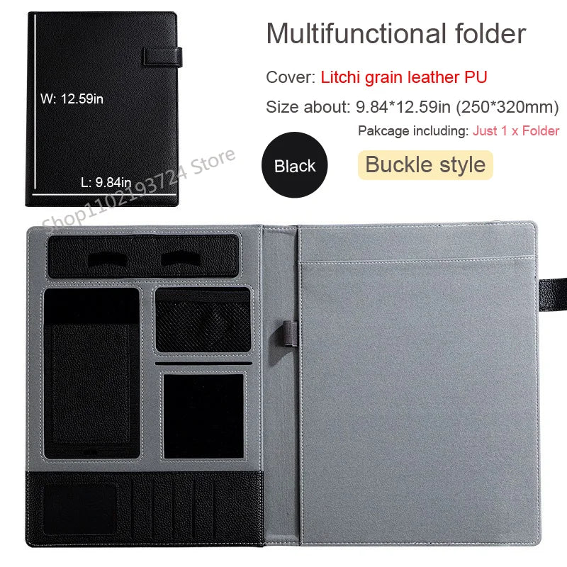 ELMAS Executive Leather Padfolio & Organizer Portfolio - Al Masam Stationery LLC