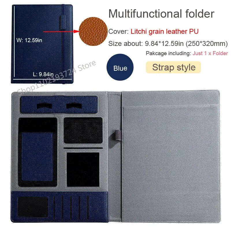 ELMAS Executive Leather Padfolio & Organizer Portfolio - Al Masam Stationery LLC