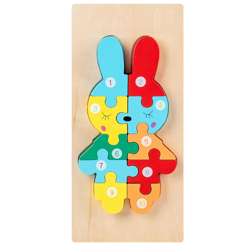 ELMAS Montessori Wooden Toddler Puzzles for Kids - Al Masam Stationery LLC