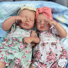 ELMAS Lifelike LouLou Twins 50CM Reborn Baby Dolls for Girls - Al Masam Stationery LLC