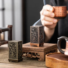 ELMAS Elegant Square Incense Burner for Home Aromatherapy