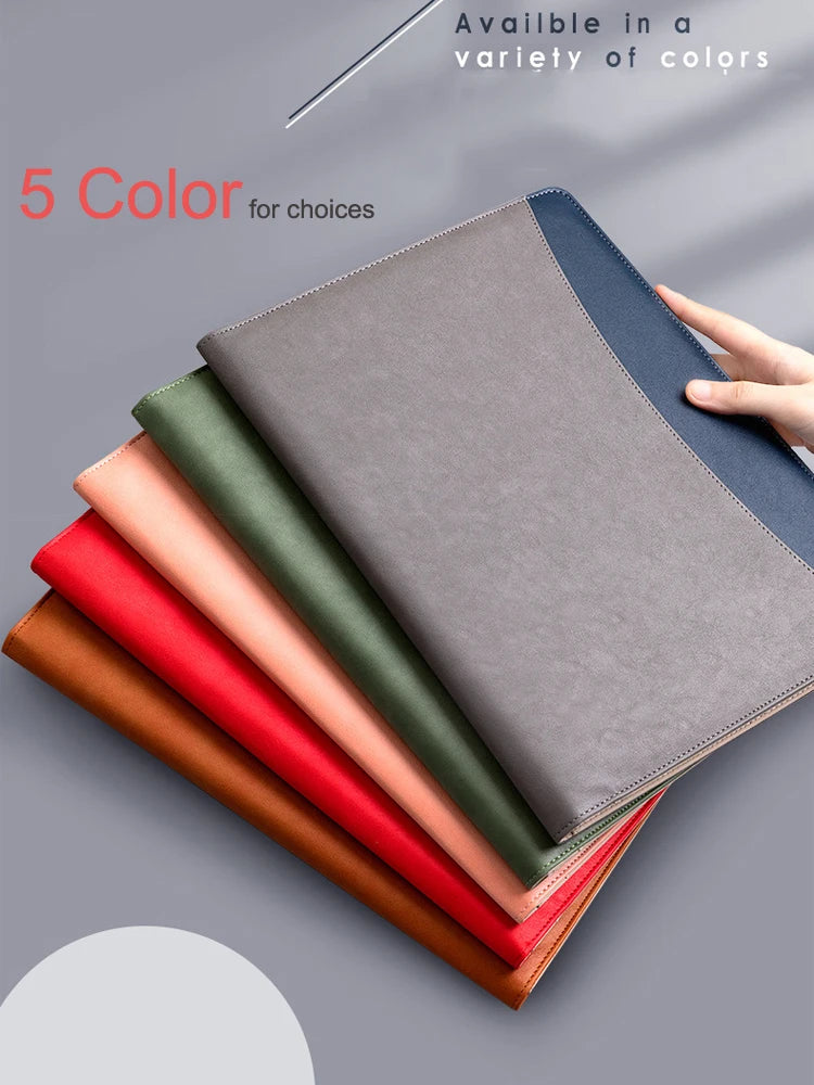 ELMAS Stylish A4 Leather Portfolio Folder for Professionals - Al Masam Stationery LLC