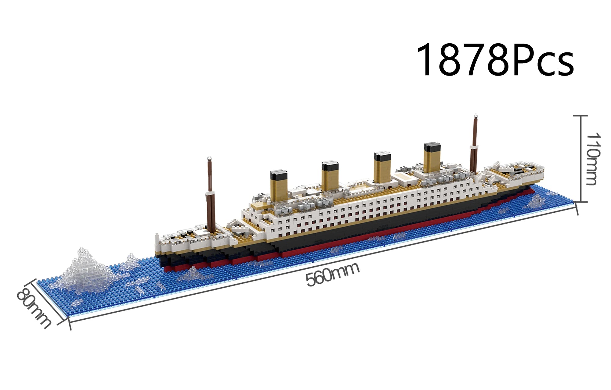 ELMAS Titanic Building Block Puzzle Toy for Kids - Al Masam Stationery LLC