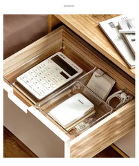 ELMAS Clear Acrylic Makeup Layered Storage Box for Desk - Al Masam Stationery LLC