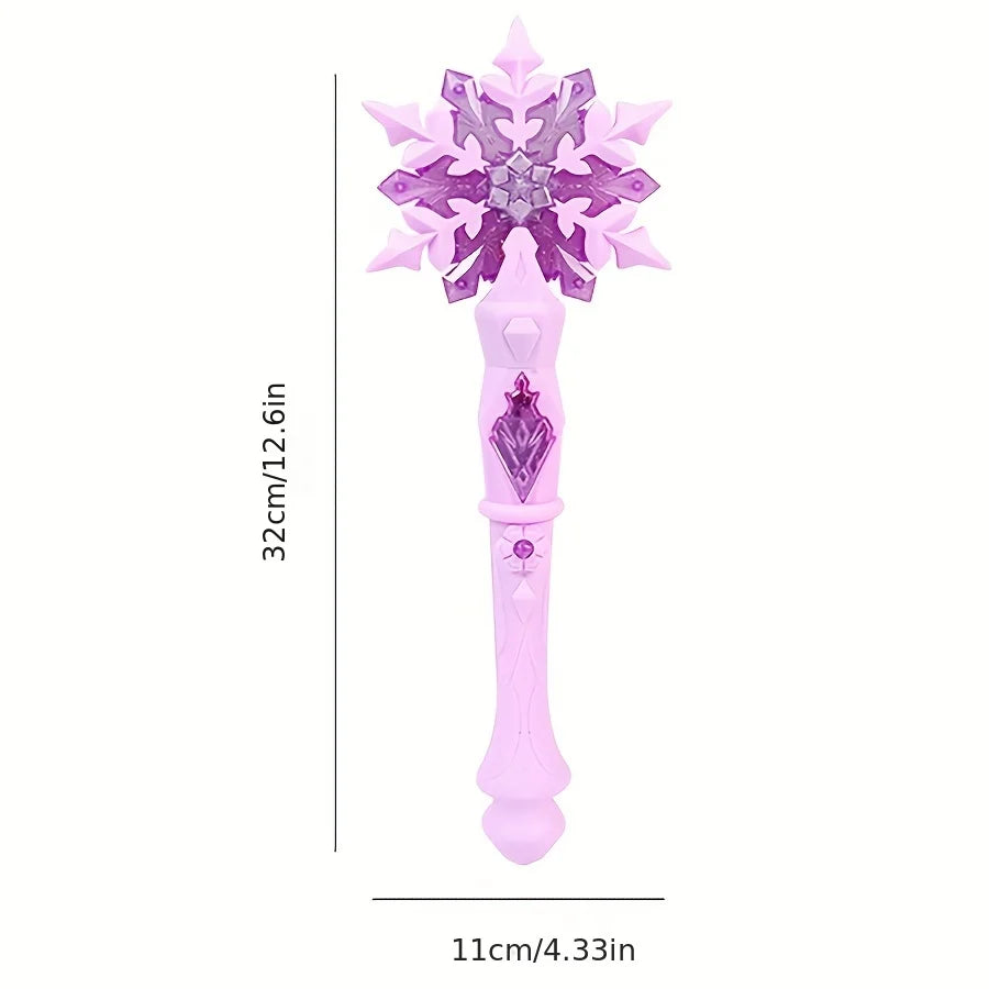 ELMAS Magical Snow Princess Wand with Lights & Sounds - Al Masam Stationery LLC